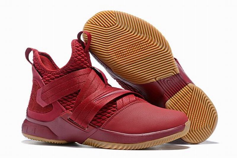 Nike Lebron James Soldier 12 Shoes All Wine Red